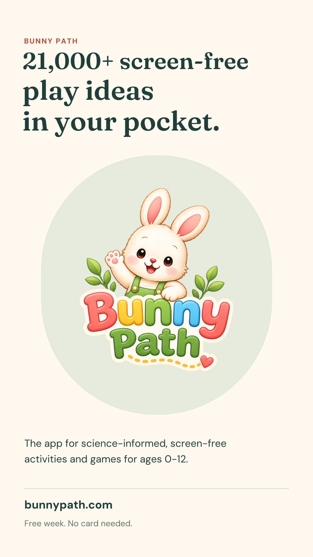 Portrait Bunny Path brand artwork